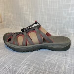 Keen Womens 7 Newport Waterproof Slip On Mules Sandals Gray Pink